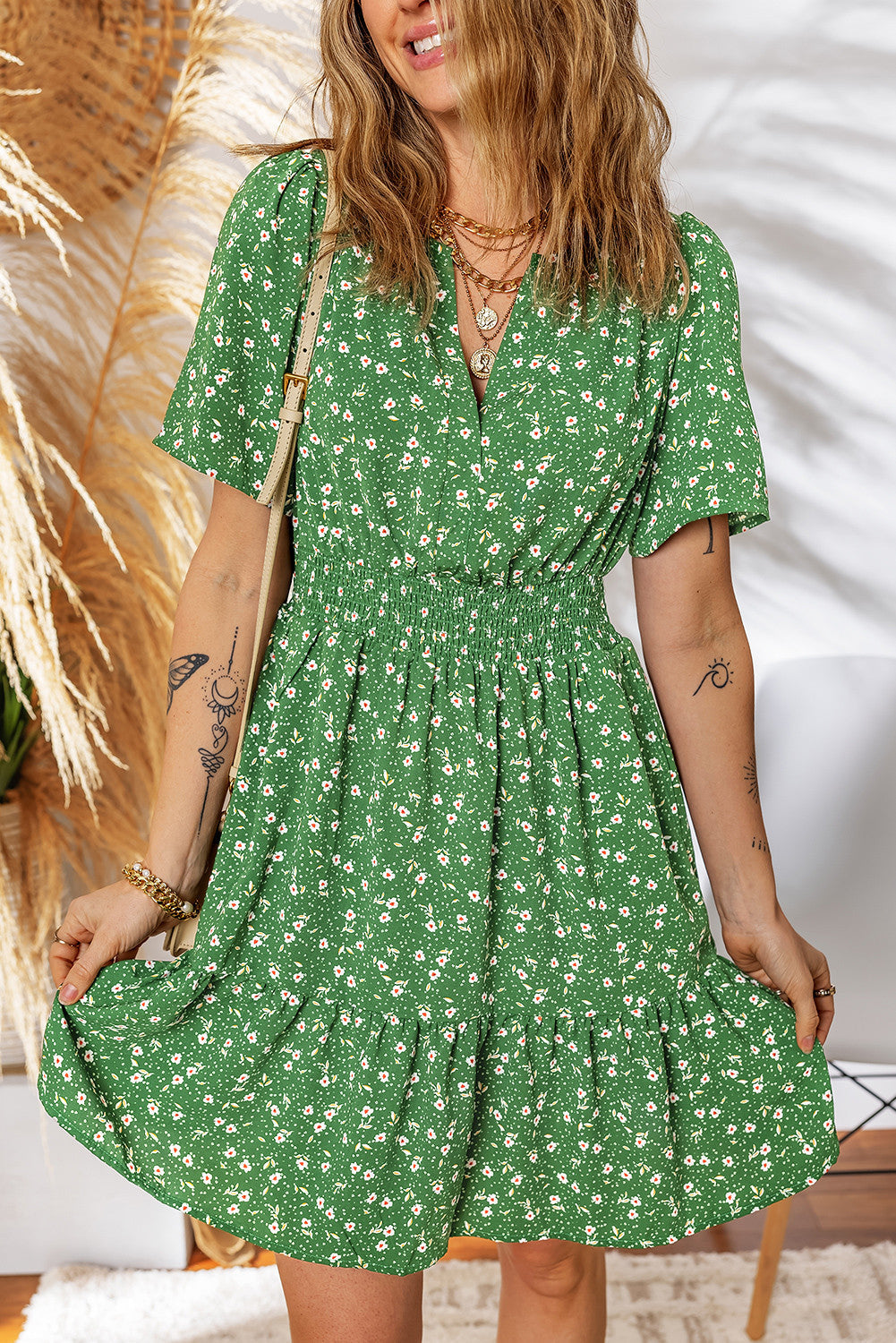 Floral Mini Dress FB RTS